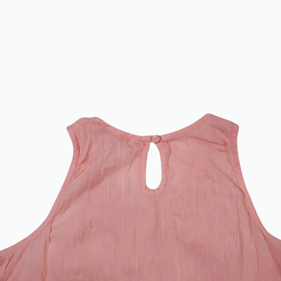 American Eagle Outfitters Blush Pink Sleeveless Pintuck Yoke Camisole - Picture 6 of 8